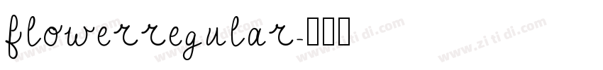 flowerregular字体转换