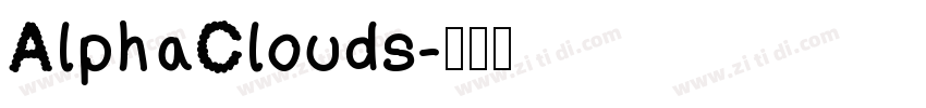 AlphaClouds字体转换