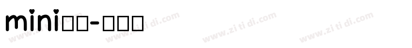 mini简圆字体转换