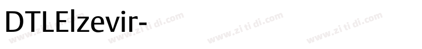 DTLElzevir字体转换