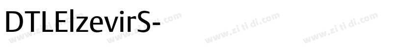 DTLElzevirS字体转换