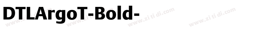 DTLArgoT-Bold字体转换
