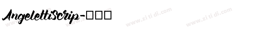 AngelettiScrip字体转换