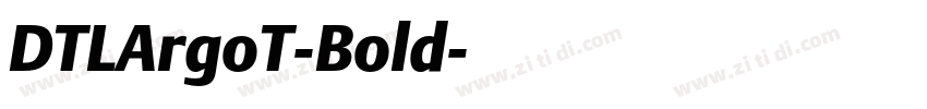 DTLArgoT-Bold字体转换