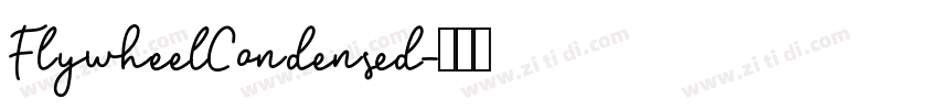 FlywheelCondensed字体转换
