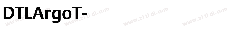 DTLArgoT字体转换