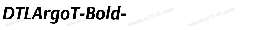 DTLArgoT-Bold字体转换