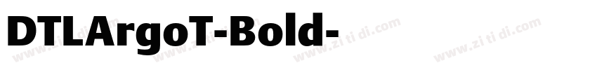 DTLArgoT-Bold字体转换