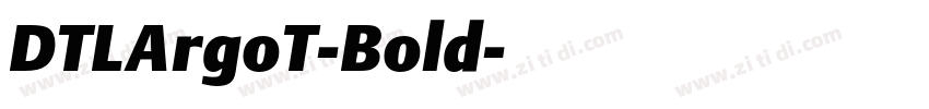 DTLArgoT-Bold字体转换