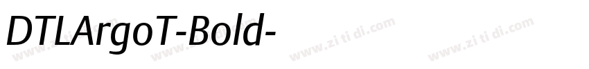 DTLArgoT-Bold字体转换