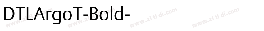 DTLArgoT-Bold字体转换