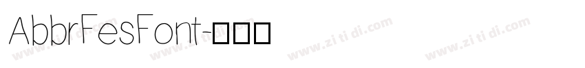 AbbrFesFont字体转换