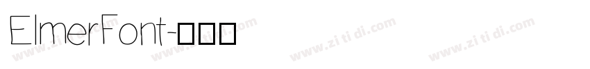 ElmerFont字体转换