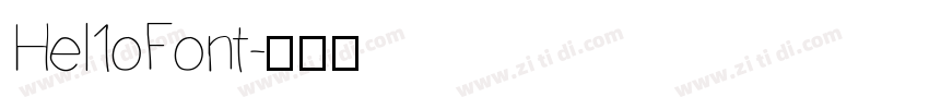 Hel1oFont字体转换