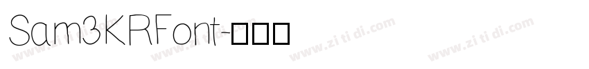 Sam3KRFont字体转换