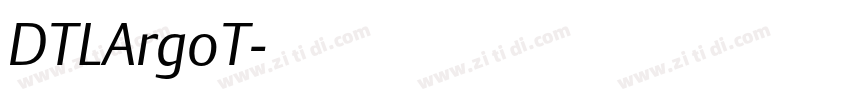 DTLArgoT字体转换