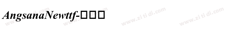 AngsanaNewttf字体转换