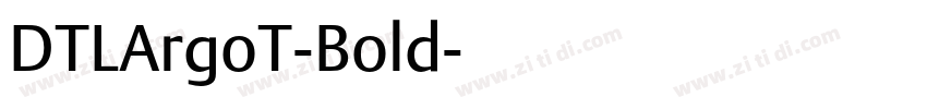 DTLArgoT-Bold字体转换