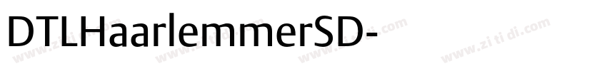 DTLHaarlemmerSD字体转换