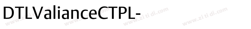 DTLValianceCTPL字体转换