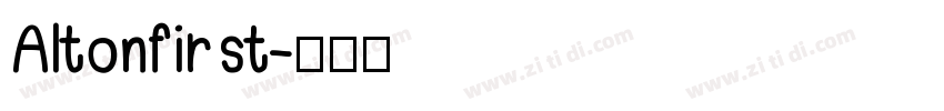 Altonfirst字体转换