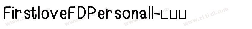 FirstloveFDPersonall字体转换