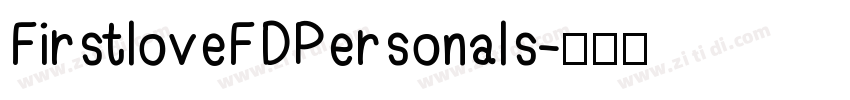 FirstloveFDPersonals字体转换