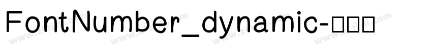 FontNumber_dynamic字体转换