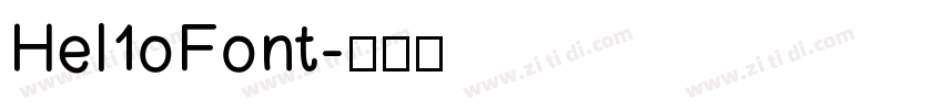 Hel1oFont字体转换