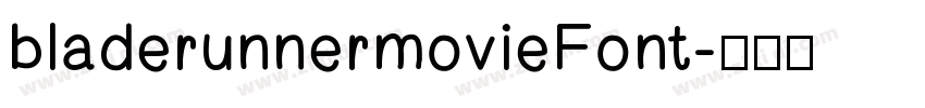 bladerunnermovieFont字体转换
