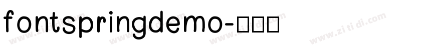 fontspringdemo字体转换