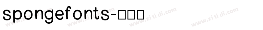 spongefonts字体转换
