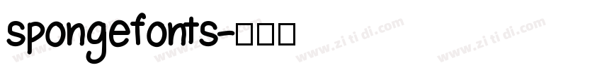 spongefonts字体转换