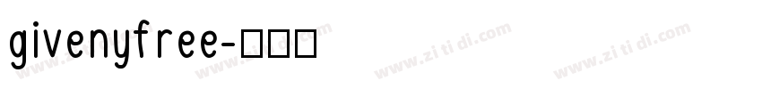 givenyfree字体转换