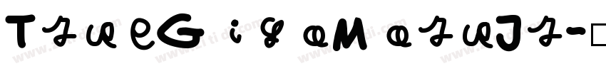 TrueGigaMaruJr字体转换