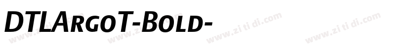 DTLArgoT-Bold字体转换