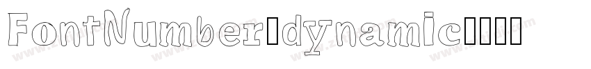 FontNumber_dynamic字体转换