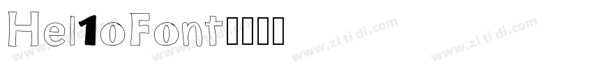 Hel1oFont字体转换