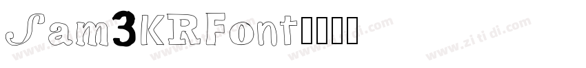 Sam3KRFont字体转换