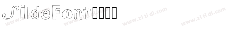 SildeFont字体转换