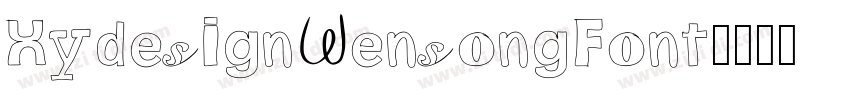 XydesignWensongFont字体转换