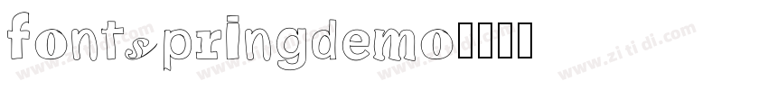 fontspringdemo字体转换