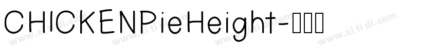 CHICKENPieHeight字体转换