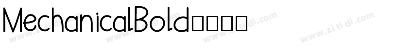MechanicalBold字体转换