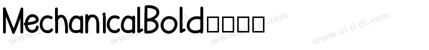 MechanicalBold字体转换