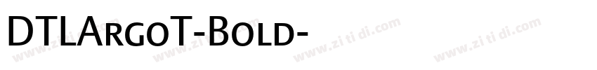 DTLArgoT-Bold字体转换