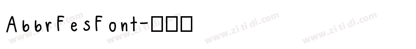 AbbrFesFont字体转换