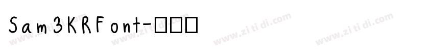 Sam3KRFont字体转换