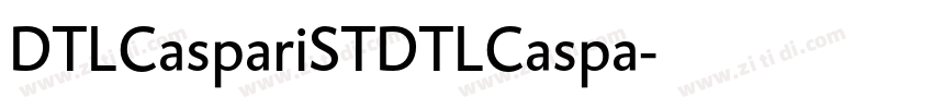 DTLCaspariSTDTLCaspa字体转换