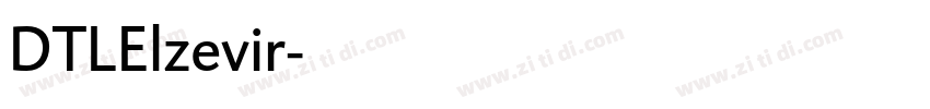 DTLElzevir字体转换
